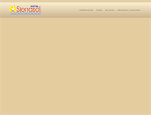 Tablet Screenshot of hotelsierrasol.com